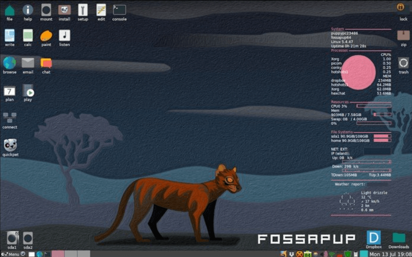 Puppy Linux as the best linux distros for old laptops