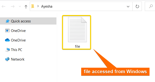 File shared with Windows.