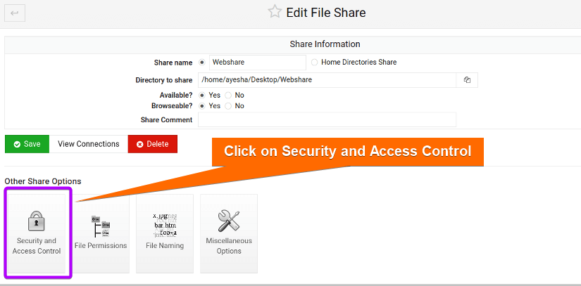 Security and Access for Samba files
