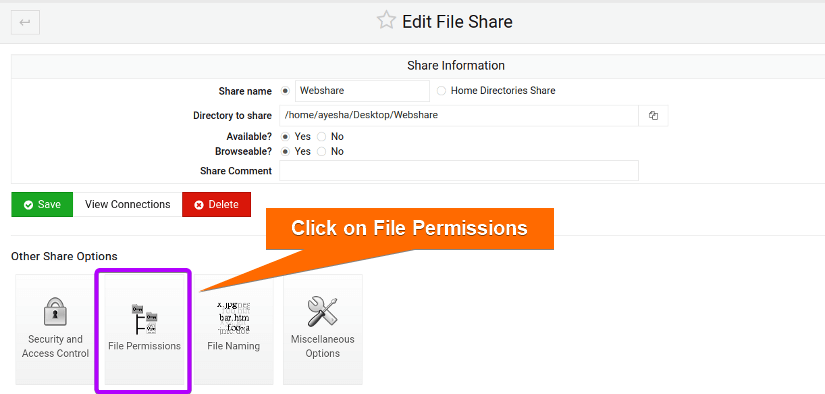 File permission for Samba 