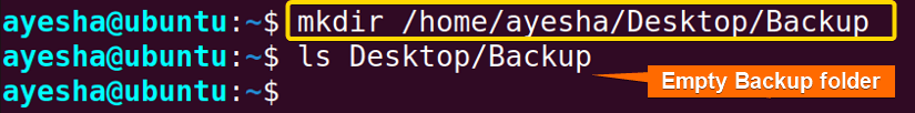 Create folder to backup Samba files in Ubuntu