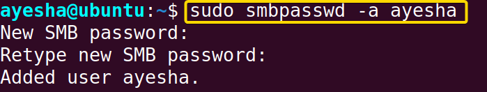 Set password