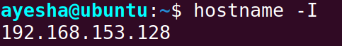 Find the the IP address of Linux system