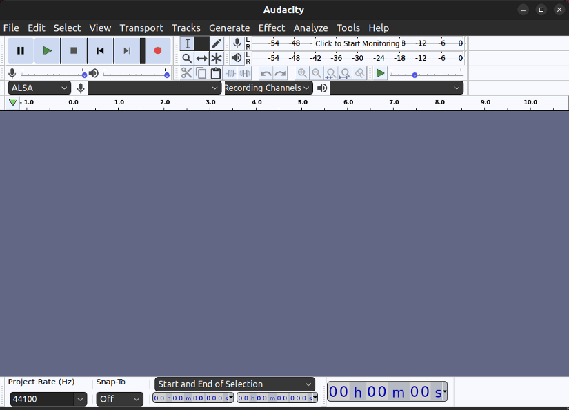 Audacity audio editor