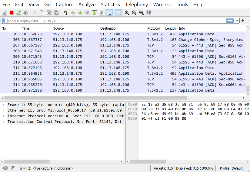 Wireshark packet tracer