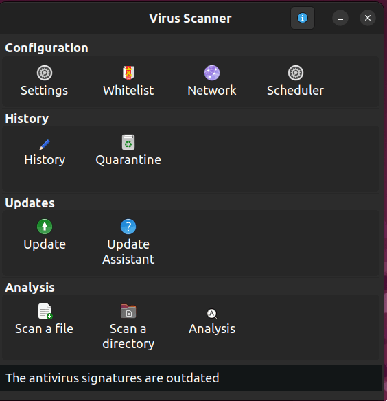 ClamTk antivirus security app