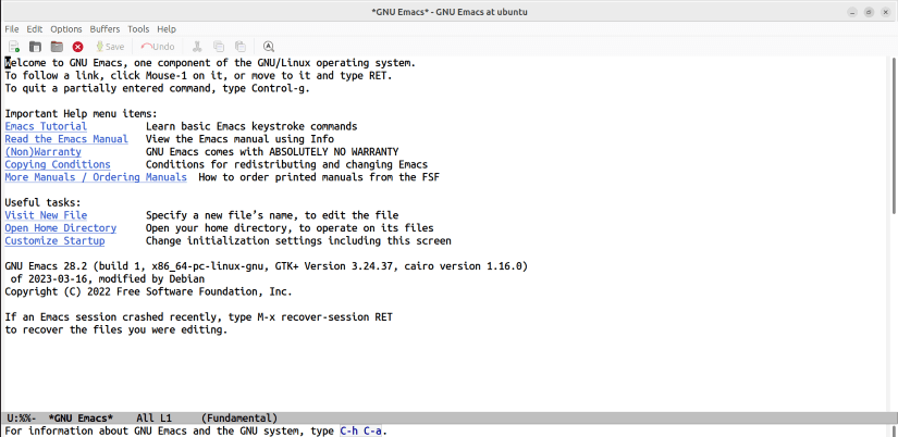 emacs - multipurpose text editor