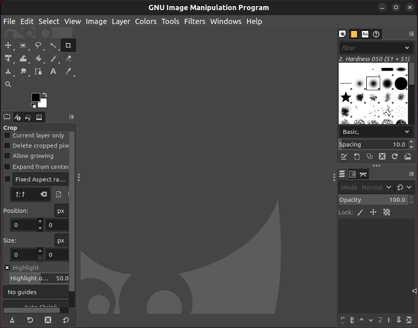 GIMP photo editor