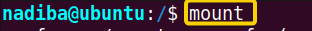 Verifying if unmounting is done using 'mount' 