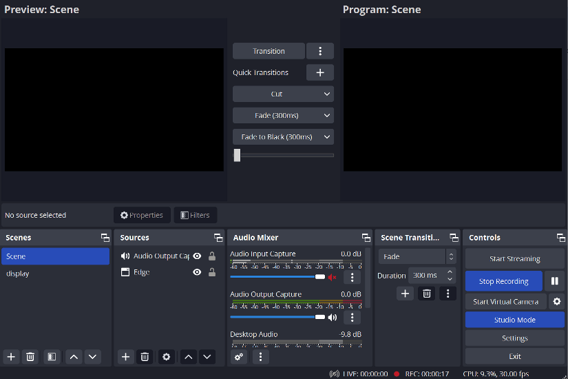 OBS Studio video recorder