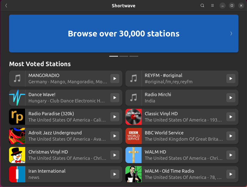 Shortwave radio station