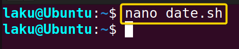 Creating a .sh file