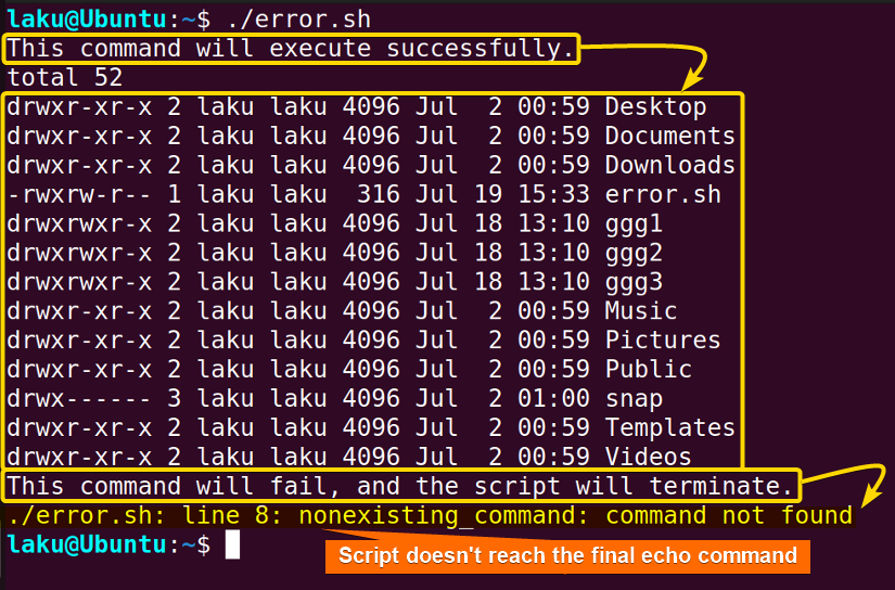Error-in-Bash-script