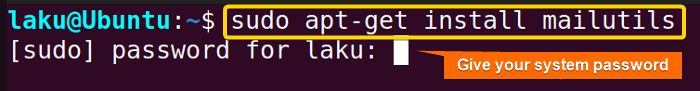 Installing mailx command to "send email in Bash"