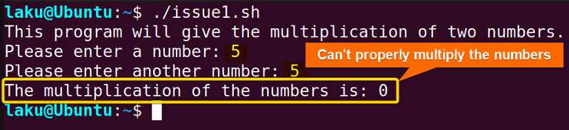 Error in calling another script in Bash