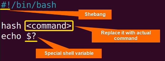 Checking return values of hash commands