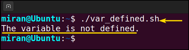 Check If Bash Variable Defined in Script
