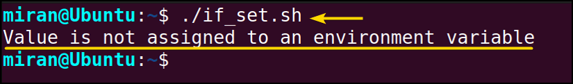 Using the if Conditional Expression to Check if the Environment Variable is Set-1