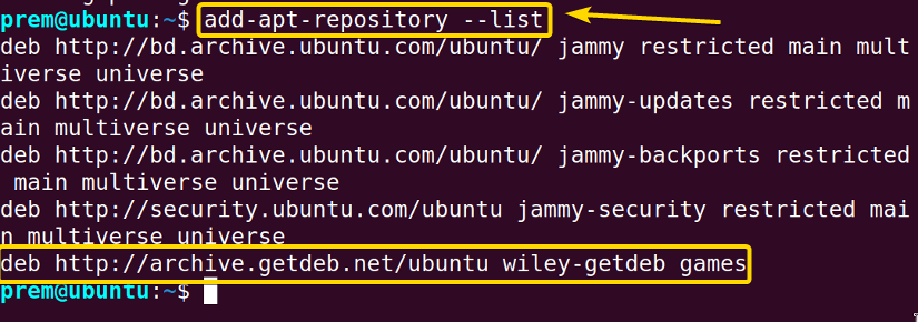 the error is solved by adding repo via gui and repo list is returned 