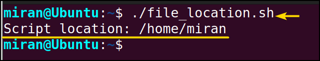 Displaying Script Location Using $0 Parameter