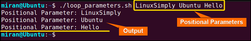 Reading All the Parameters Using Loop