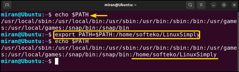 Setting Temporary Environment Variables