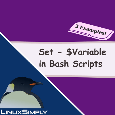 bash set $variable