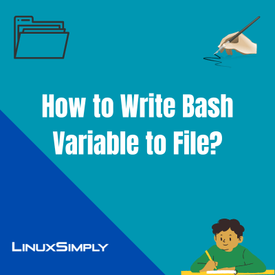 bash write variable to file