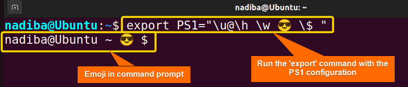 Displaying emoji in command prompt