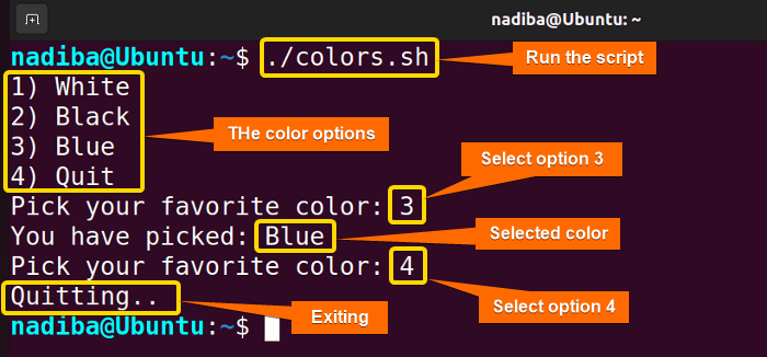 Choosing the Favorite Color using ps3 variable 