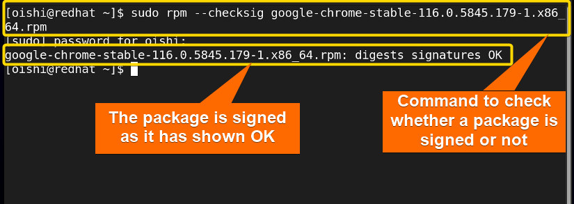 Check whether a package is installed or not