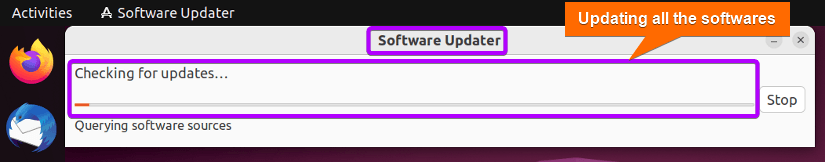 upgrading all the installed packages 