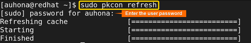 Fetches the update details of the available RPM packages.