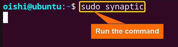 Run the following command