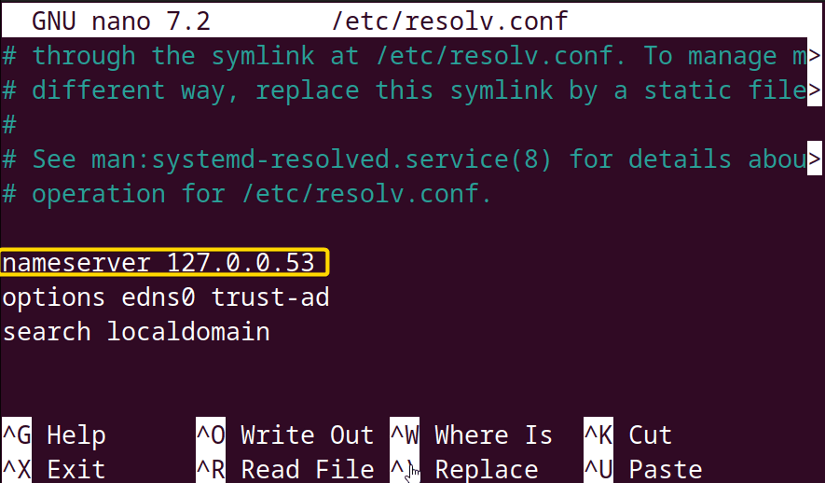 Shows the file content to edit.