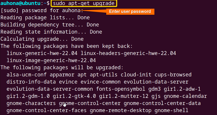 Upgrade the packages.