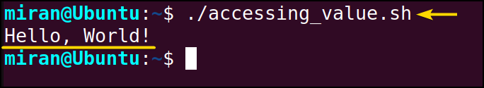 Accessing Variable Values with the Dollar Sign