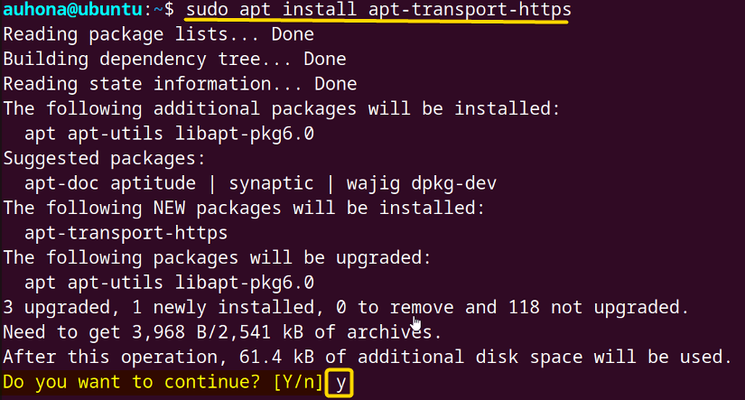 Installs the https trasnport.
