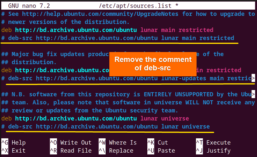 Removing the commenting part 