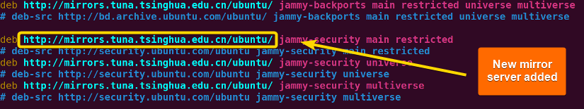 the new chinese mirror is copied to all urls