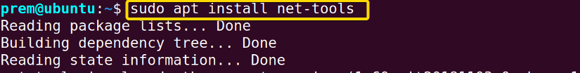 net tools package installation using proxy server