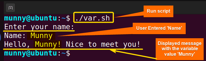 Read multiple stdin using read command