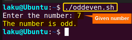 Checking even or odd number