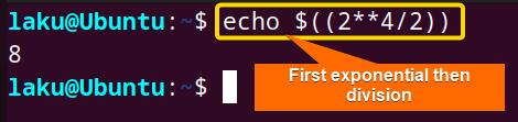 Precedence rule while Bash scripting