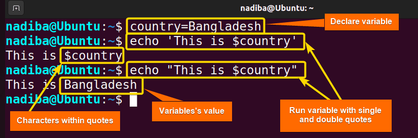 Printing variable outputs