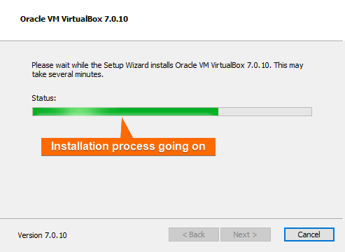 installation going on