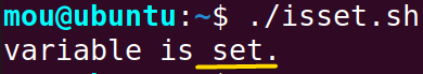 checking variable using isset function