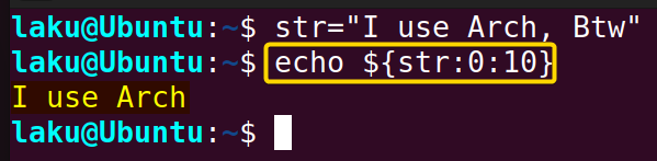 Substring expansion using parameter expansion in Bash with start and end index