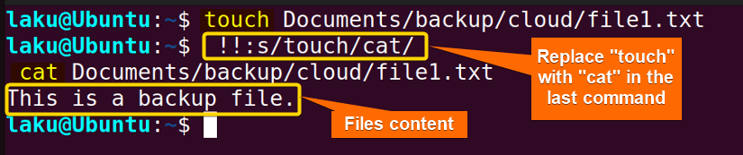 Substituting in commands from history list