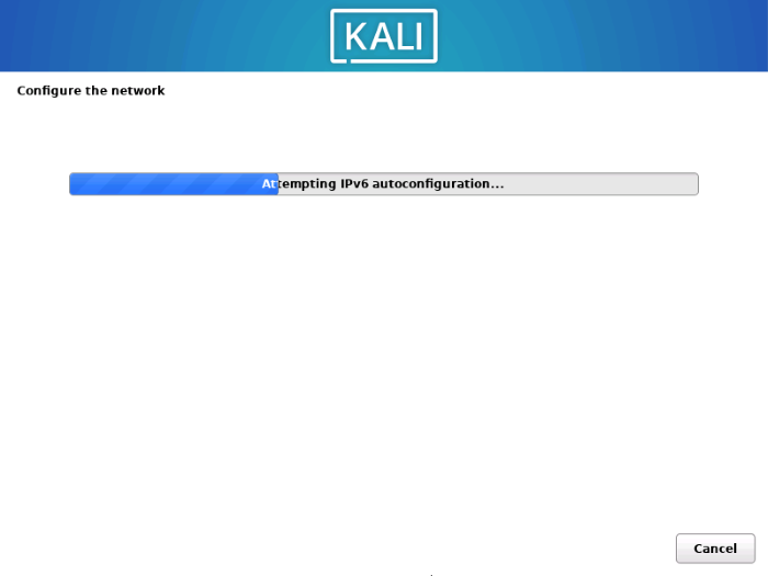 Starting of network configration.